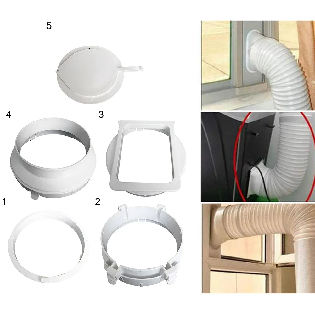 Exhaust Duct Pipe Adapter Hose Interface Connector Mobile Air Qme