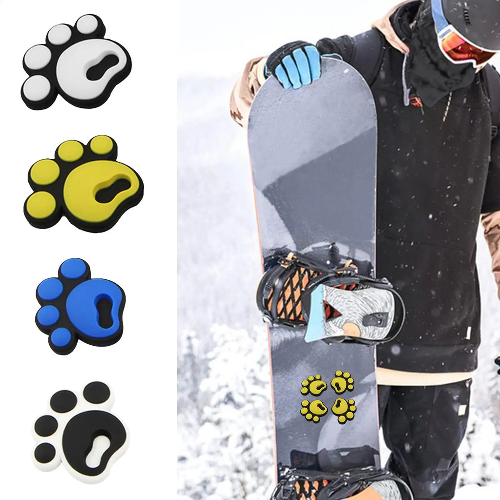 NEW Snowboard Stomp Pad Self-Adhesive Snowboard Foot Pad 4pcs Snowboard Anti-slip Stickers Snowboard Pads Foot Pads Qme