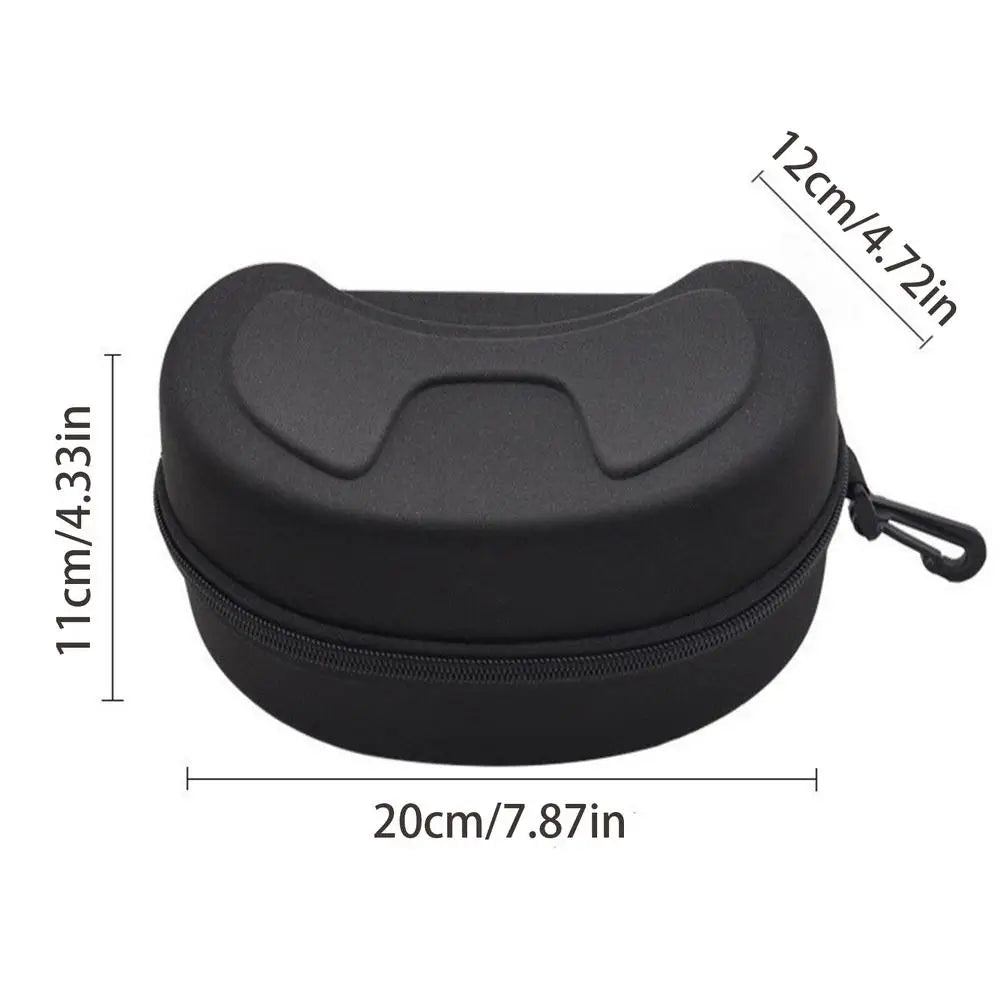 Snow Goggles Case Winter Skiing Snowboard Goggles Box Snow Swim Goggles Storage Water Resistant Shockproof Shell Safety Zippered Qme medium