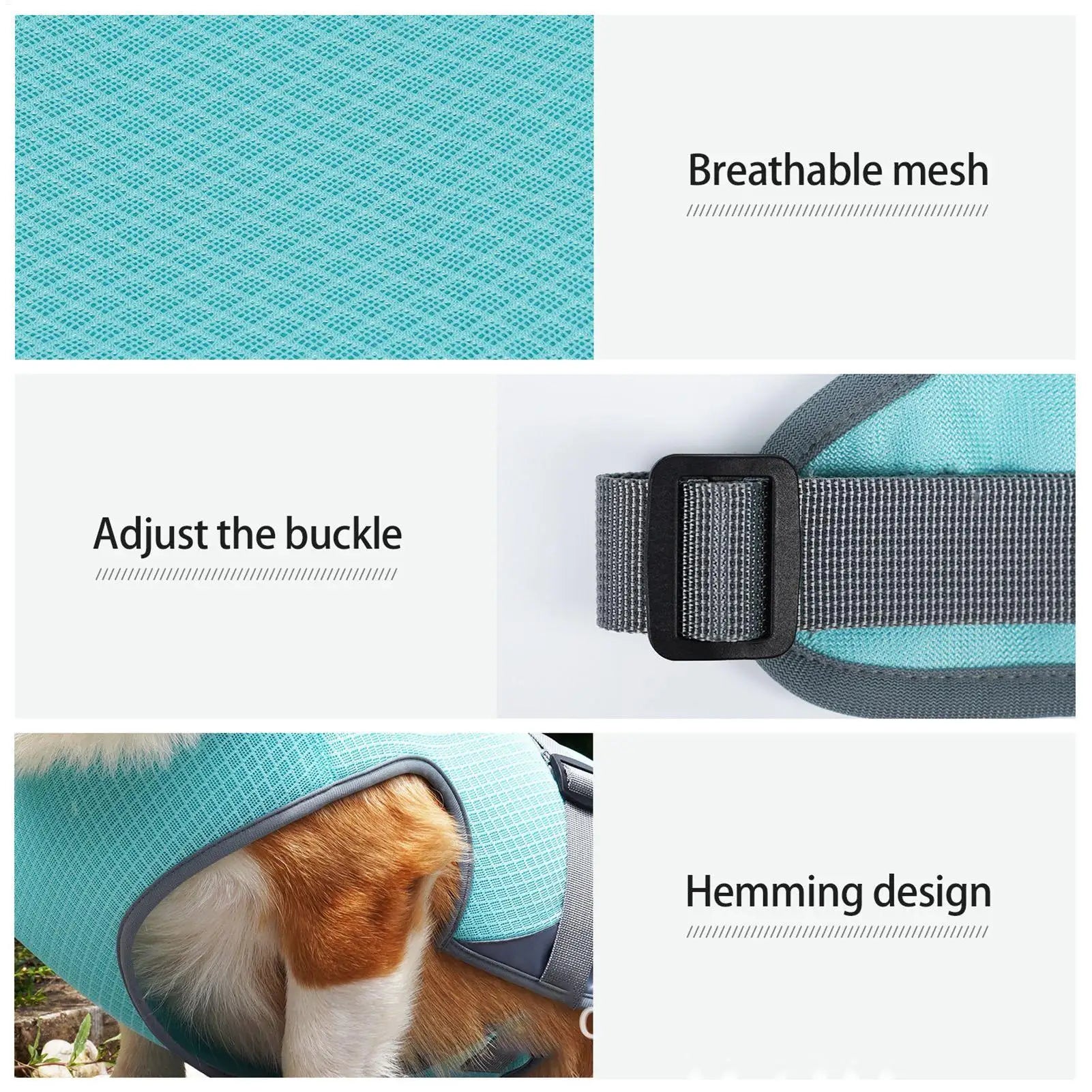 Dog Cooling Harness Cooling Dog Harness Summer Vest UV Protection Adjustable Shirt Pet Outfit For Small Medium Puppy Hiking Qme