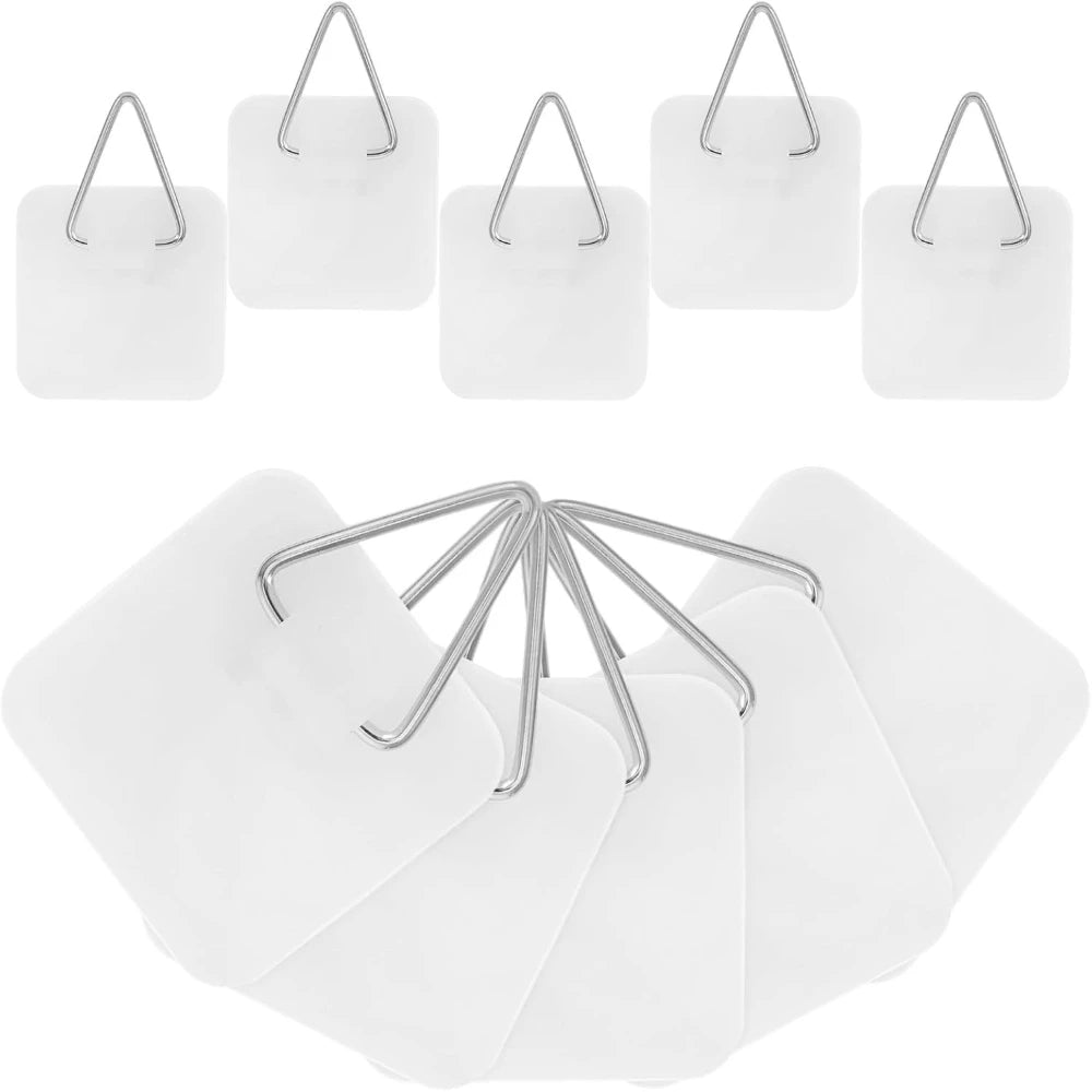 Non Drilling Adhesive Wall Hanging, Elegant Design, Multi-Purpose Home Decoration and Office, Invisible Adhesive Hook Qme