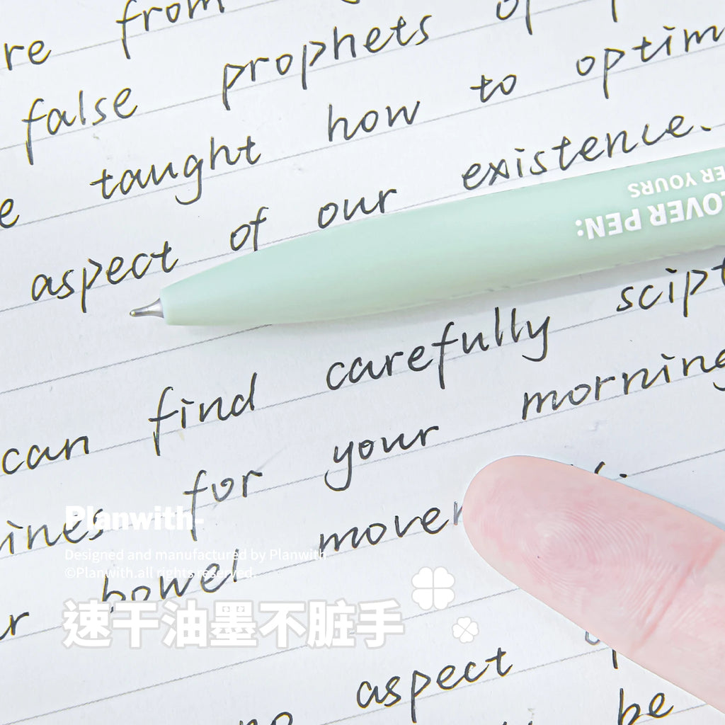 TIANZI Needle Type Gel Ink Pens Blue/Green 0.5mm Liquid Ballpoint Pen Students Stationery School Office Writing Tool Qme