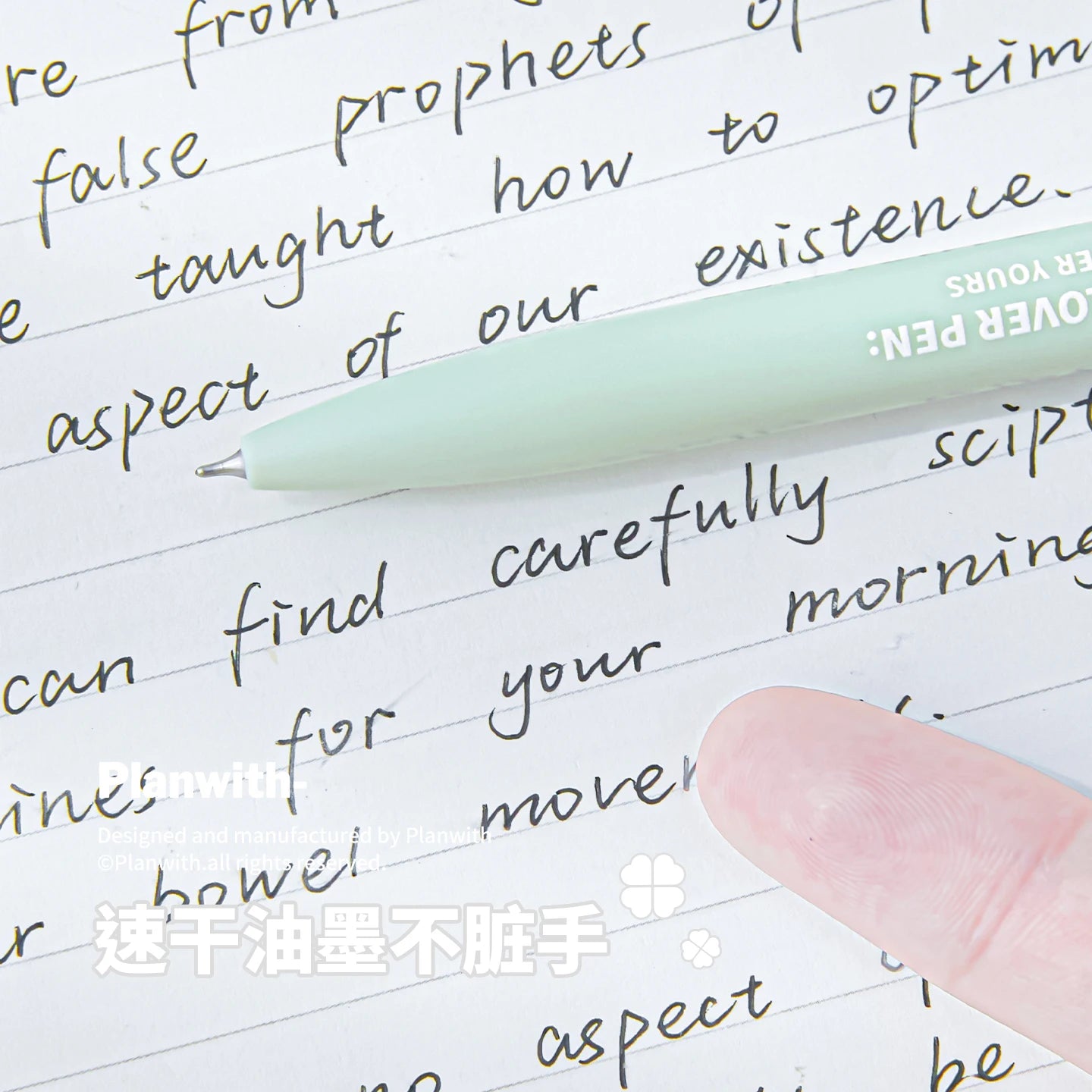 TIANZI Needle Type Gel Ink Pens Blue/Green 0.5mm Liquid Ballpoint Pen Students Stationery School Office Writing Tool Qme