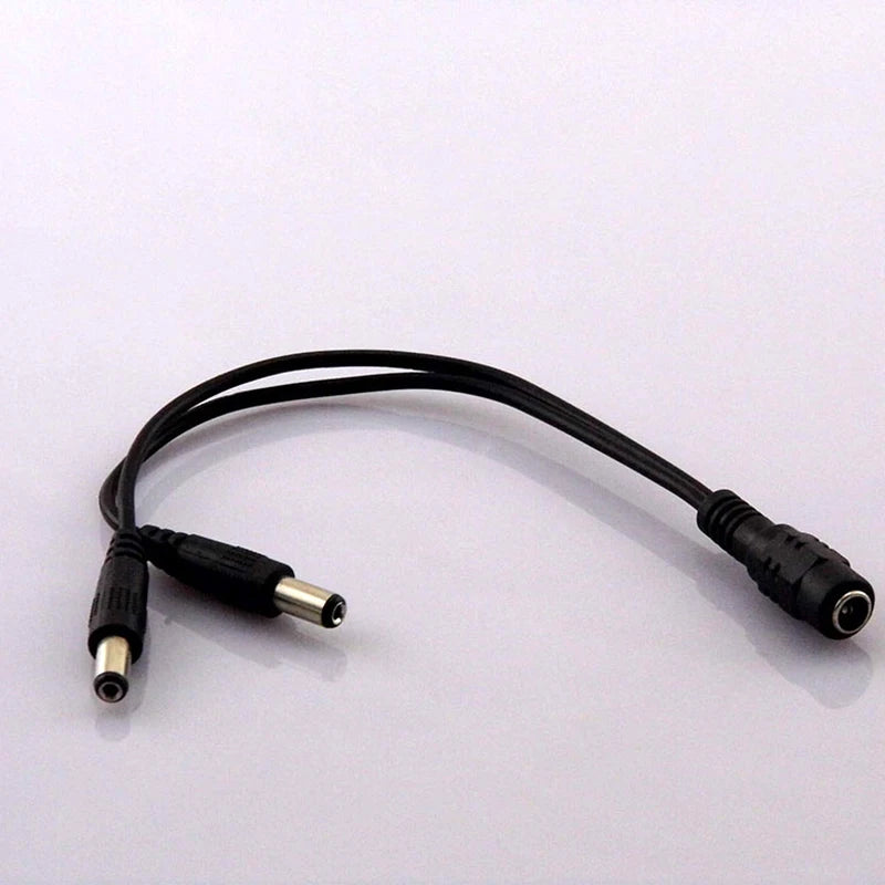 5pcs 12V DC Power Supply 1 Female to 4 Male way Splitter Plug extension Cable cord connector 5.5*2.1mm for Led strip light Qme