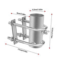 Umbrella Holder Deck Railing Clip Adjustable Bracket Base Thickened anti rust universal fixed sunshade umbrella frame Qme A