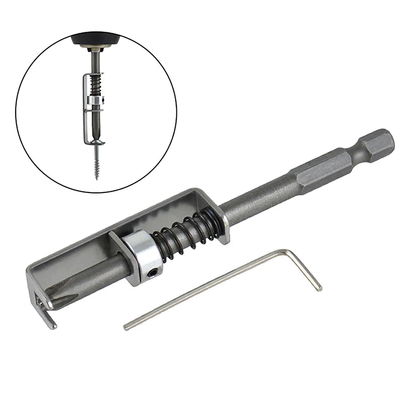 Spring-Loaded Screw Holder Bit Wear Resist Anti-Drop Screwdriver Bit Universal Screw Retaining Tool For Electricians Mechanics Qme