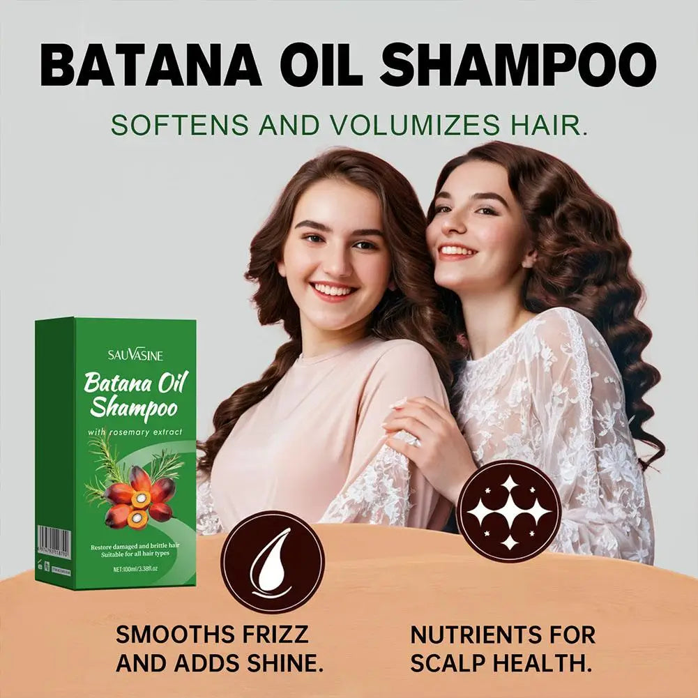 Batana Oil Shampoo Strengthens Hair Roots Repairs Damaged Hair Deeply Nourishment Smooth Hair Conditioner Qme