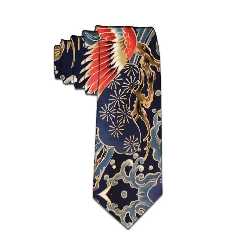 Fashion Animal Print Male Necktie Cartoon Duck Slim Polyester Tie Qme style10