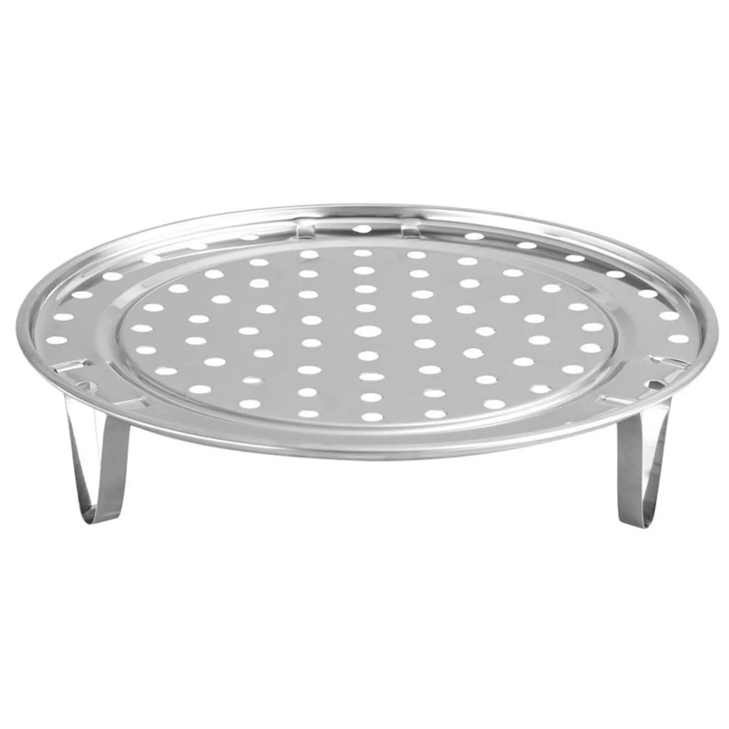 Steaming Rack with Removable Leg Stainless Steel Steam Tray Stand Cooking Bread Rack Kitchen Tool 18/20/22/24cm Qme 24cm