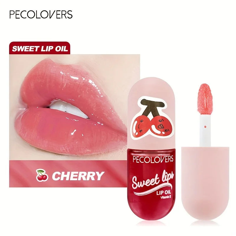 Strawberry Moisturizing Lip Gloss Peach Waterproof Glossy Long Qme 03