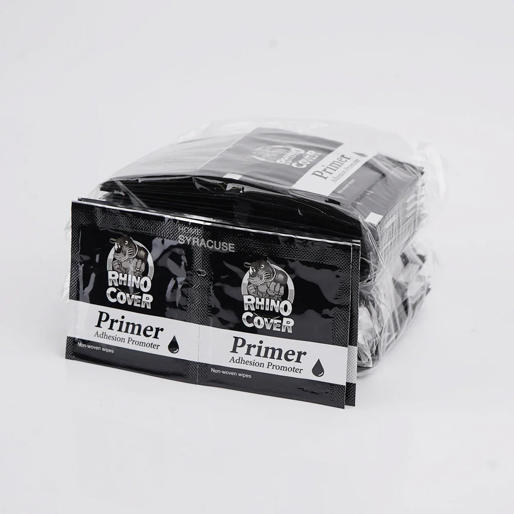 RHINO COVER Primer Adhesion Promoter Bags Non-Woven Wipes for Double Sided Adhesive Tape Enhancers Increase The Adhesion Qme