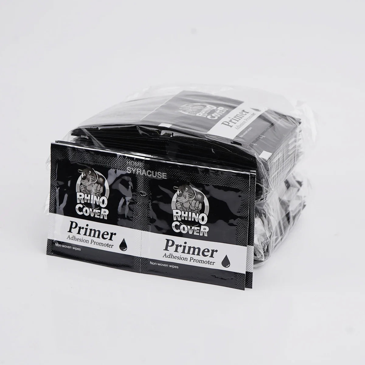 RHINO COVER Primer Adhesion Promoter Bags Non-Woven Wipes for Double Sided Adhesive Tape Enhancers Increase The Adhesion Qme
