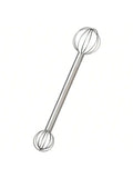 304 Stainless Steel Miso Sauce Mixing Spoon Double Head Measuring Qme 1pc