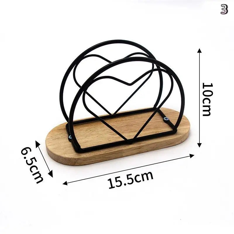 Cartoon Pattern Napkin Holder Paper Drawer Storage Bracket Organizer Qme 3