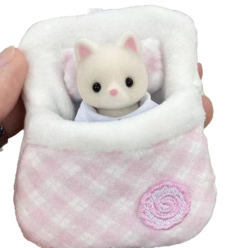 Cute Plush Four-leaf Clover Doll Bed 8 6 Soft Sleeping Bag Mini Room Qme