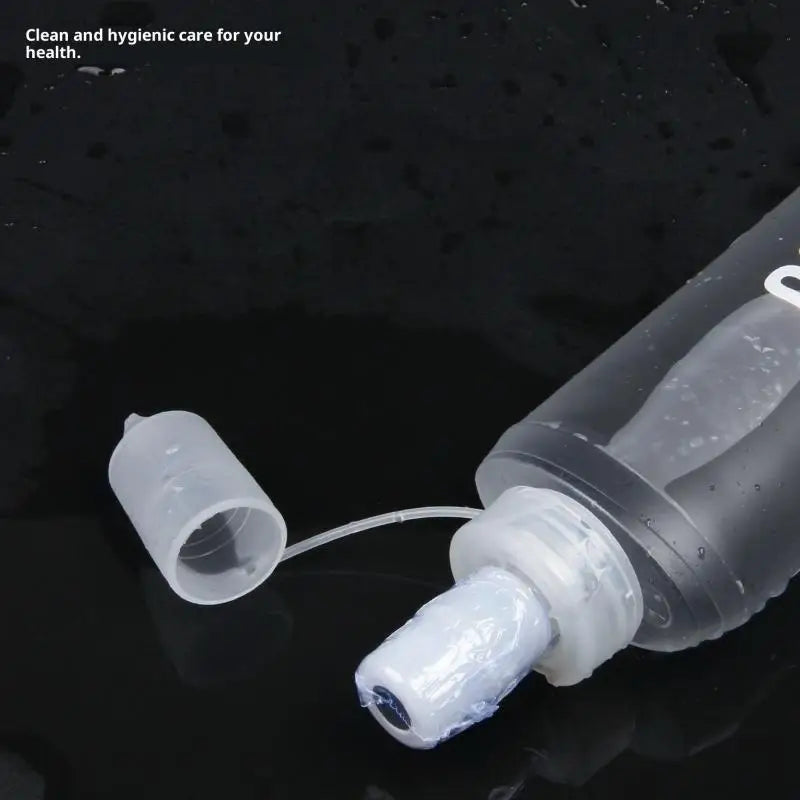 Folding Water Bottle TPU Collapsible Soft Flask Outdoor Sport Hiking Qme