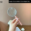 Tea Strainer Pearl Ceramic Handle Stainless Steel Fine Leak Mesh Qme Pink M