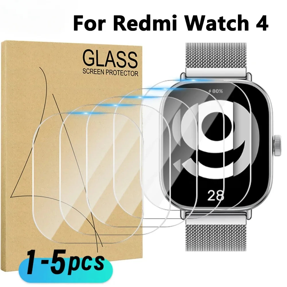 Tempered Glass for Xiaomi Redmi Watch 5 Active Smart Watch Screen Protector Anti-Scratch for Mi Redmi Watch 5 4 Prottiecve Film Qme