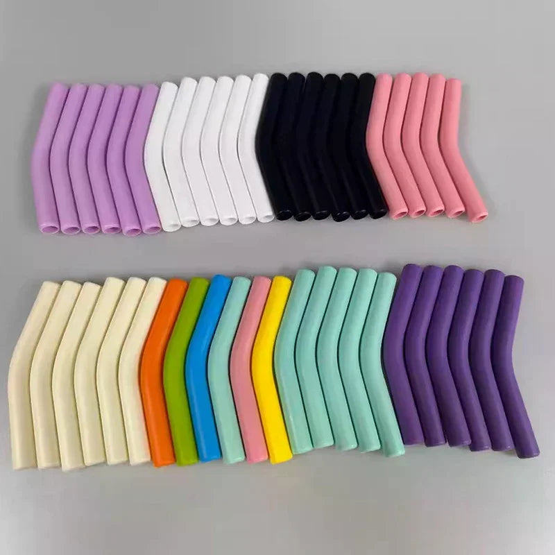 Soft Silicone Straw Covers Straws Tips Fit Wide Reusable Stainless Qme