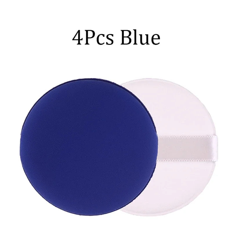 4Pcs/Lot Air Cushion Puff Makeup Sponge For BB CC Cream Powder Contour Facial Smooth Wet Dry Make Up Beauty Tools Gift Qme 4Pcs Blue
