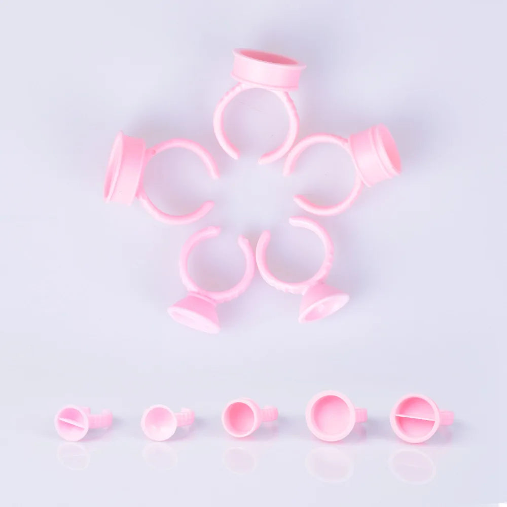 Bag Glue Rings Eyelash Extension Supplies Makeup Tool Disposable Qme