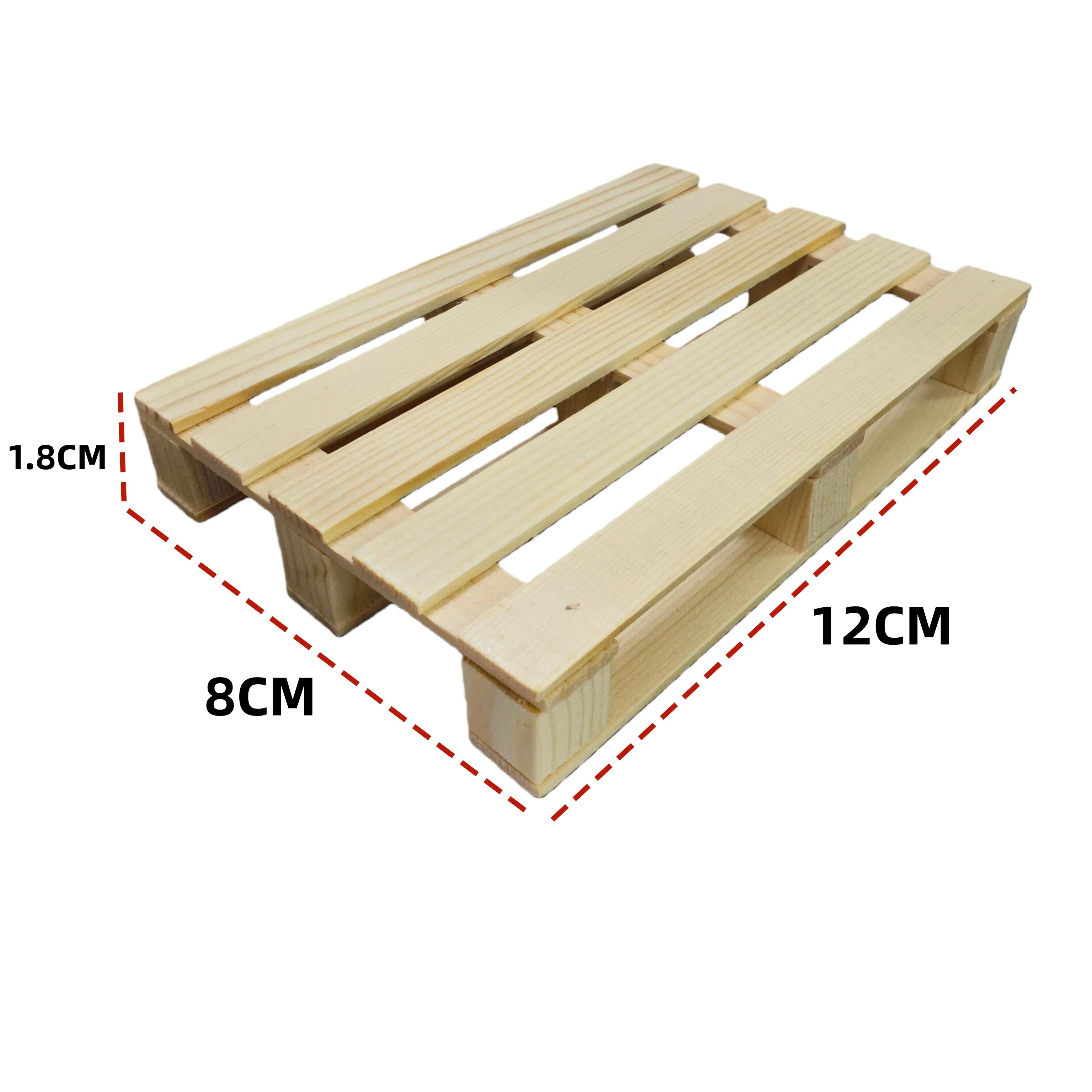 Cold Drinks Mini Wooden Pallet Beverage Coasters Wood Flower Pot Qme 8x12x2cm 0