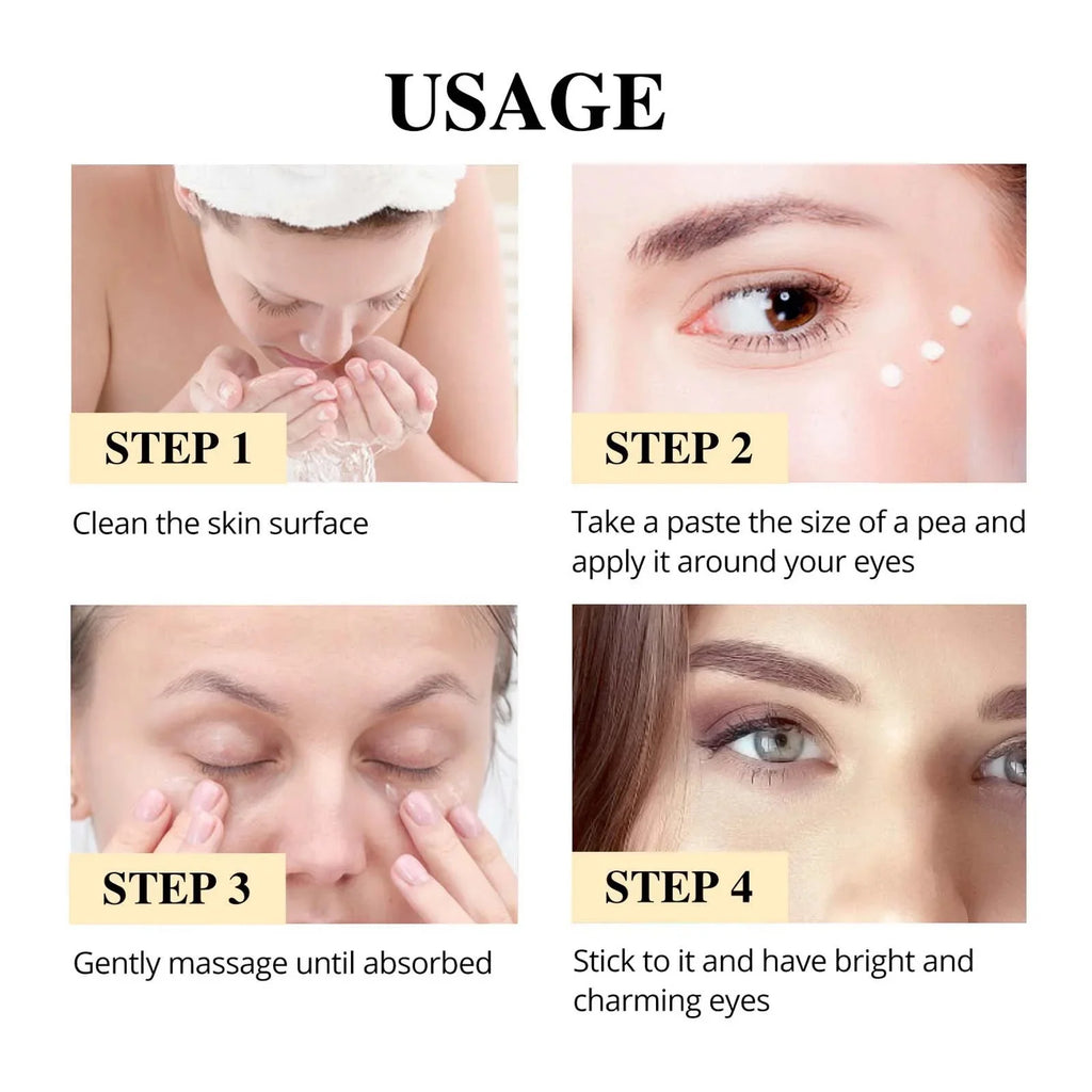 Snail Eye Cream Faded Wrinkle Dark Circles Under The Eyes Reduce Eye Bags Moisturizing Anti-Aging Eyes Skin Care Products Qme