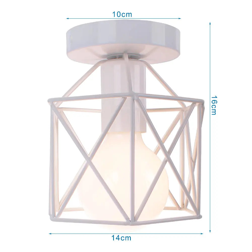 Round LED Ceiling Light Modern Home Decorative Ceiling Lighting Fixture Living Room Bedroom Indoor Kitchen Lighting Qme 1 heads