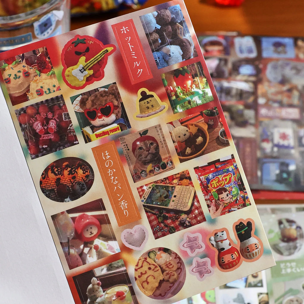 TIANZI Kawaii Die Cut Sticker Book 20/30 Sheets Store Series for DIY Diary Handmade Scrapbooking Basic Decoration Supplies Qme