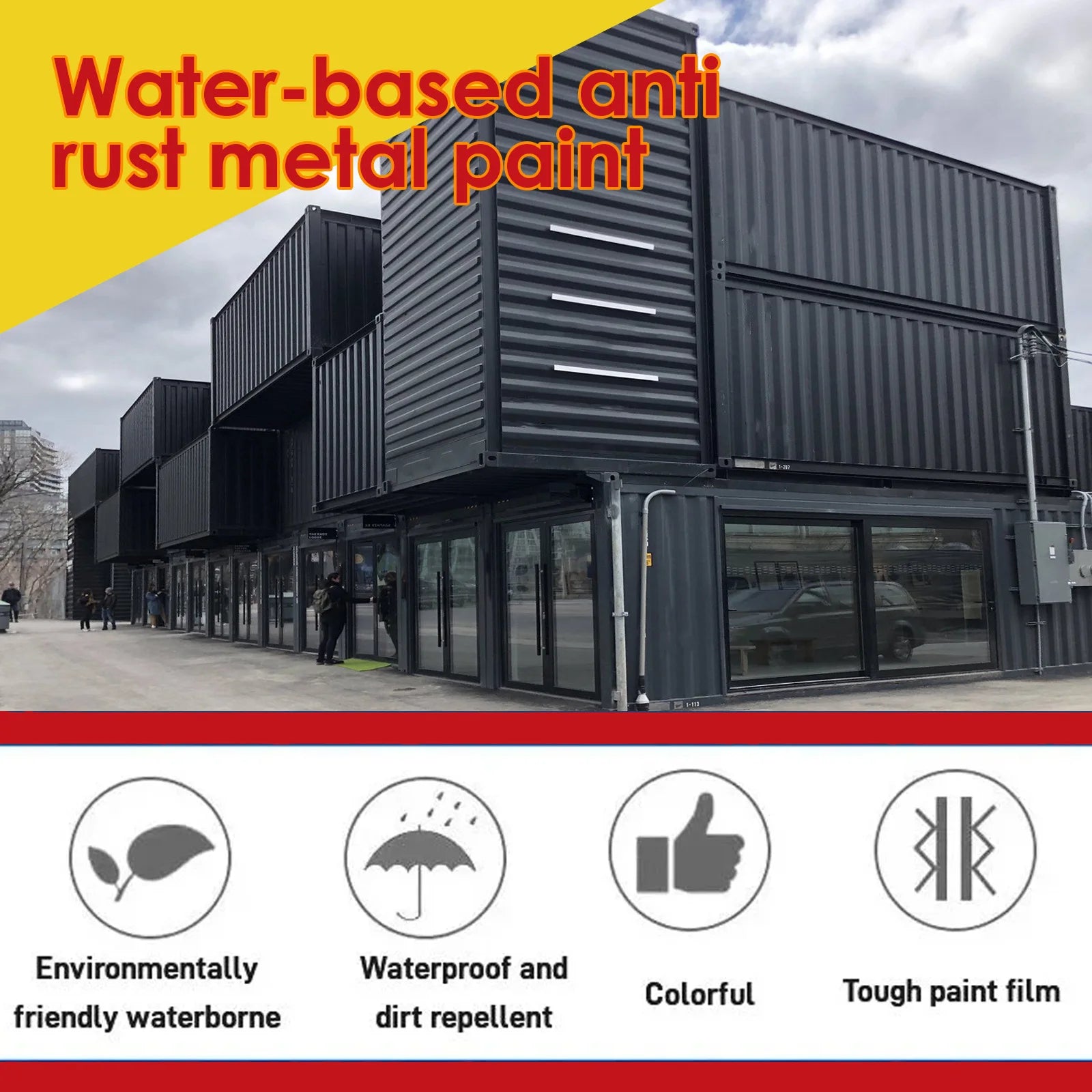 Rust Remover Paint Metal Rust Converter Water Based Metal Renovation Primer Anti Rust Protection Paste Car Rust Conversion Agent Qme