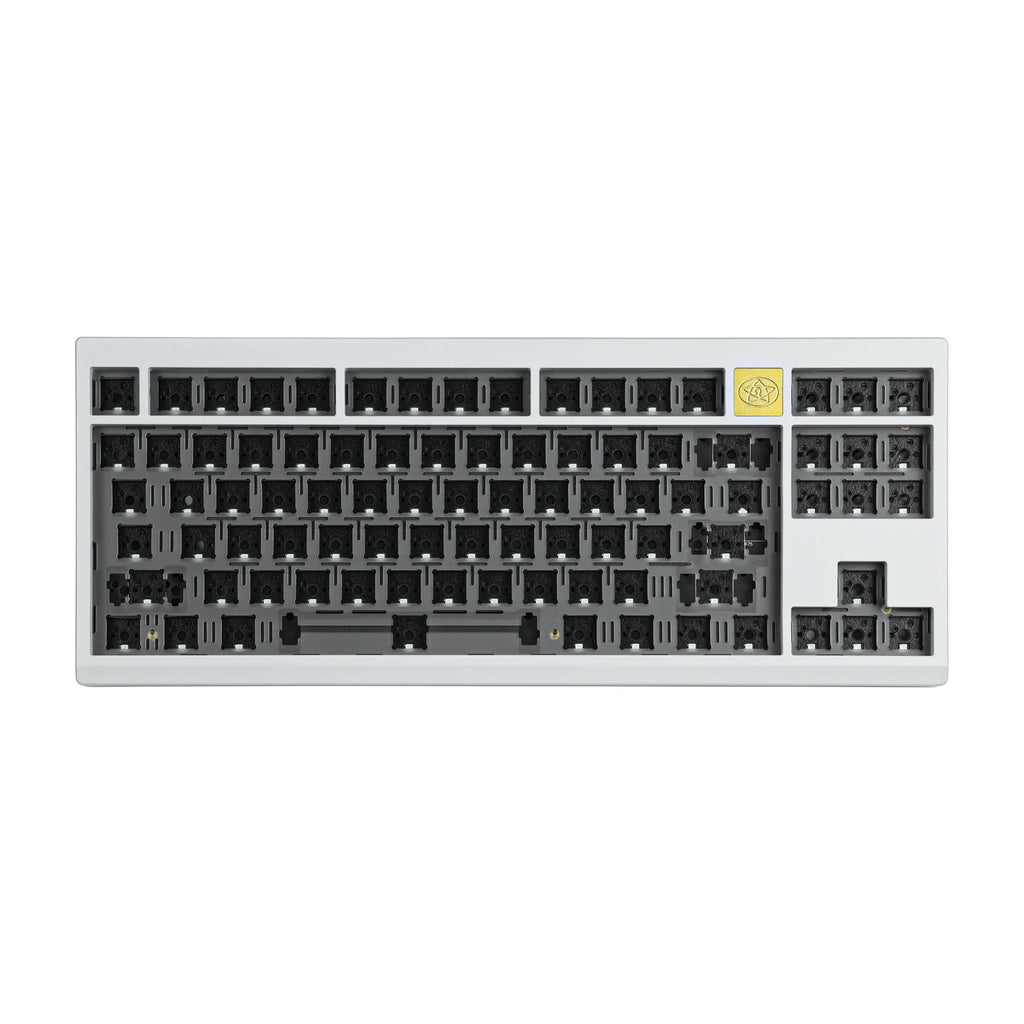 CHOSFOX LEO80 Keyboard Kit Hot-Swap Mechanical Gaming Three Modes Keyboard Kit Wired USB Type-C Wireless 2.4GHz Qme White pro