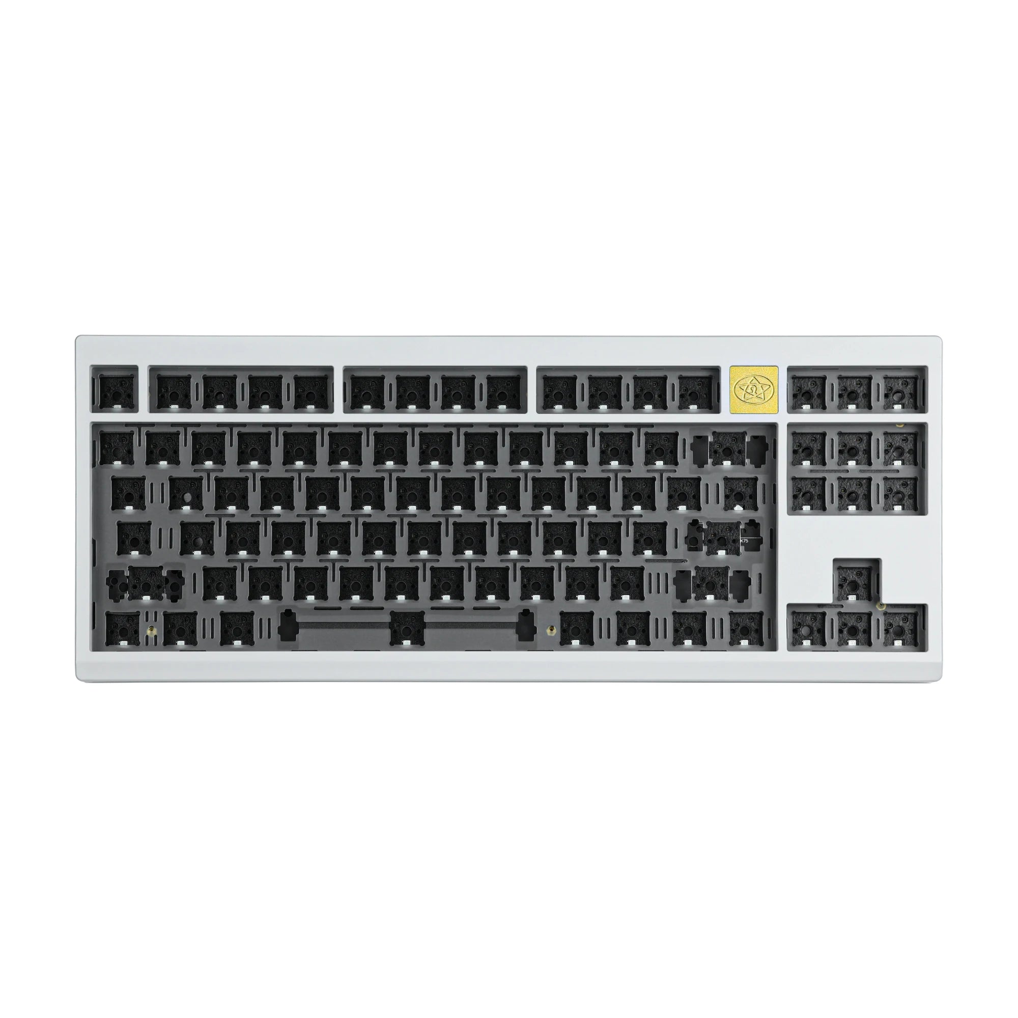 CHOSFOX LEO80 Keyboard Kit Hot-Swap Mechanical Gaming Three Modes Keyboard Kit Wired USB Type-C Wireless 2.4GHz Qme White pro