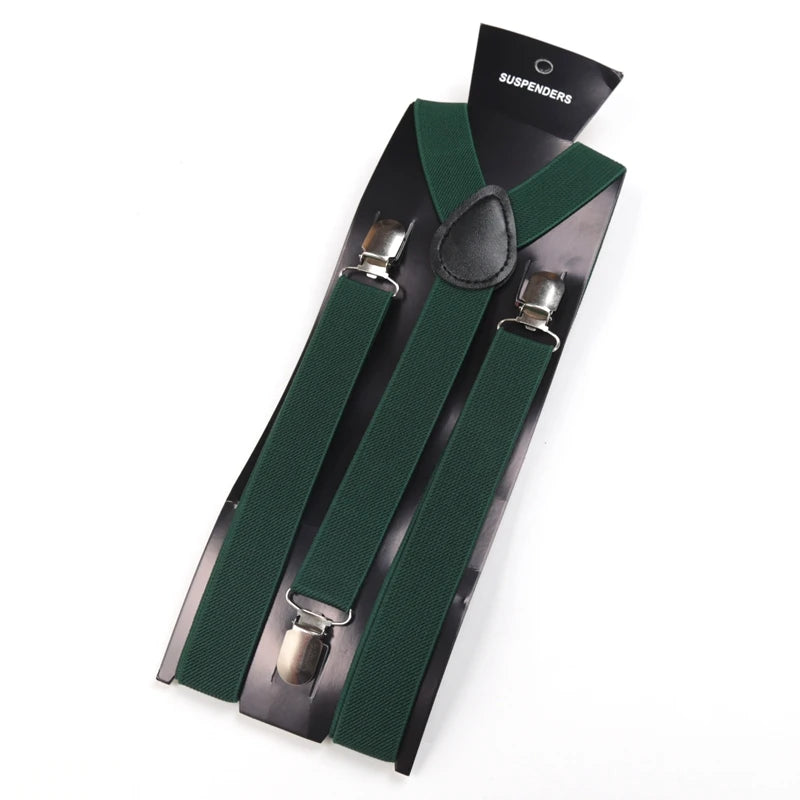 30 Colors Vintage Suspenders Men Women Y Back Adjustable Straps