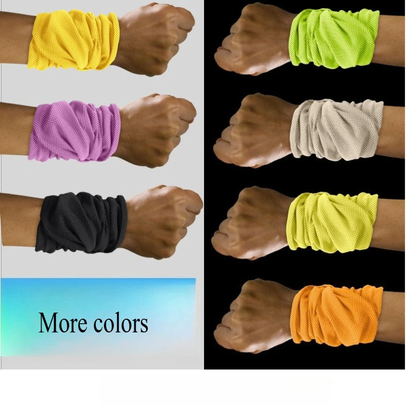 Sports Thin Cool Wrist Sweat Towel Qme