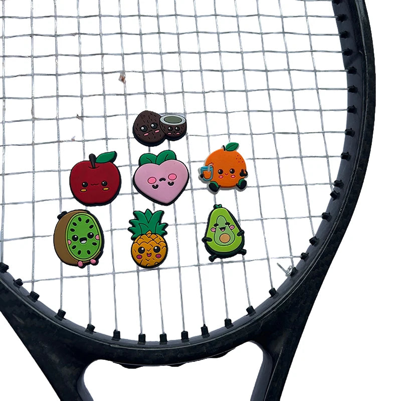 Lot Tennis Vibration Dampeners Accessories Cartoon Fruit Shape Racket Qme