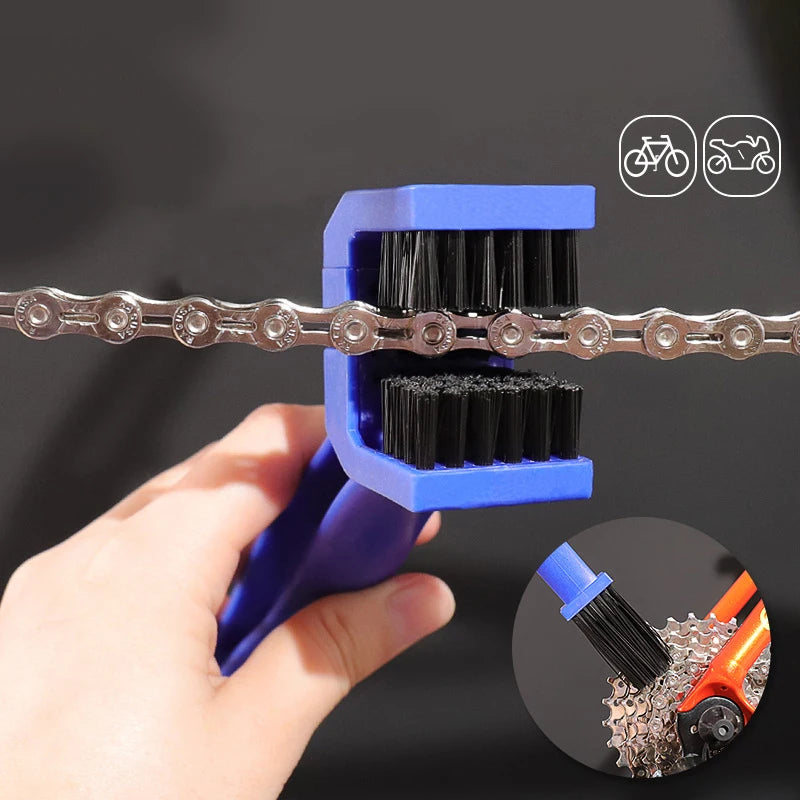 Enhanced Version Bicycle Moto Chain Brush Plastic Cleaner Clean Qme