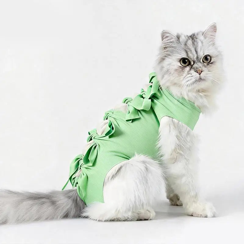 Postoperative Recovery Anti Licking Clothing Adjustable Cat Wound Qme G M