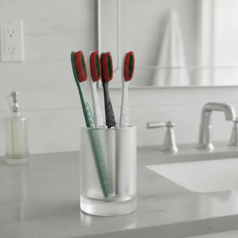 Soft Bristle Manual Toothbrushes Non-slip Handle Deep Cleaning Qme