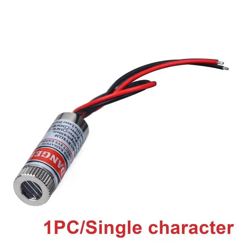 1 2 650nm 5mW Laser Diode Head Red Point Line Cross Module 5V Pointer Qme A2 1PC