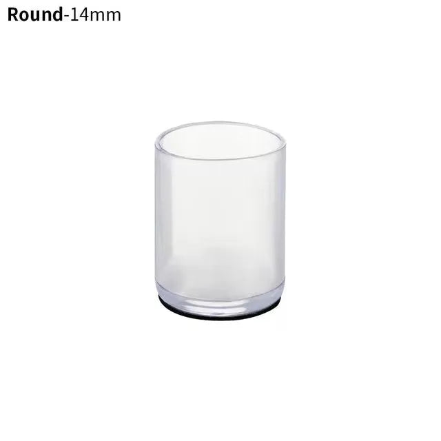 24Pcs Table Chair Leg Protector with Felt Sofa Non-slip Mute Rubber Leg Mat Wood Floor From Scratches Floor Protectors Pads Qme 14mm