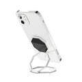 Mobile Phone Foldable Stand Ultra-thin Ring Multi Angle Portable Qme silvery white