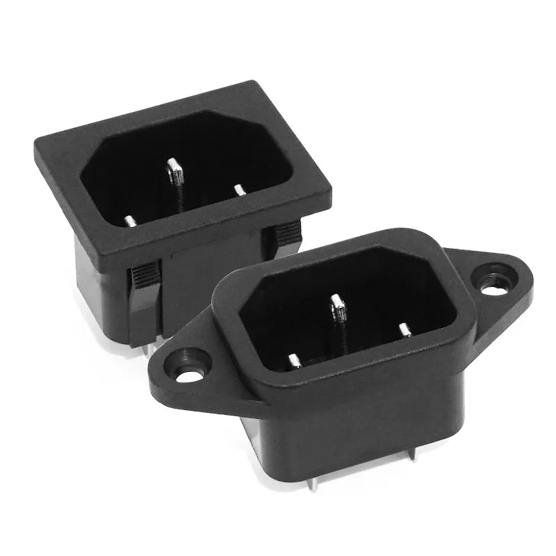 10pcs C14 product socket, cabinet/rice cooker/computer power adapter, cassette AC socket SS-120 Qme SS-120B 3P