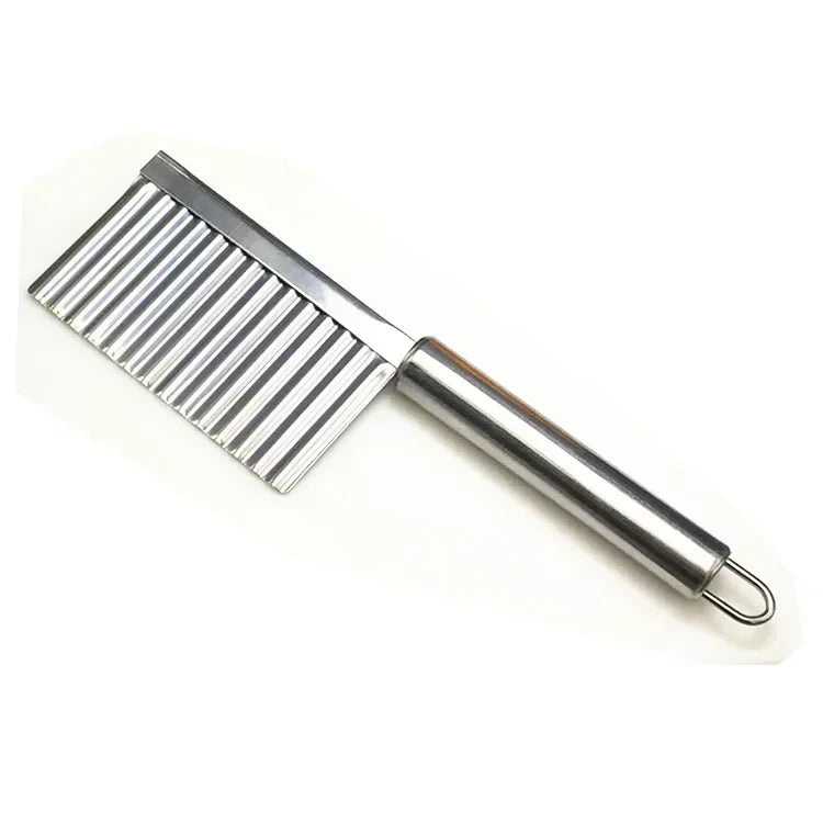 Stainless Steel Wave Potato Slicer Vegetable Cutter French Fries Qme A