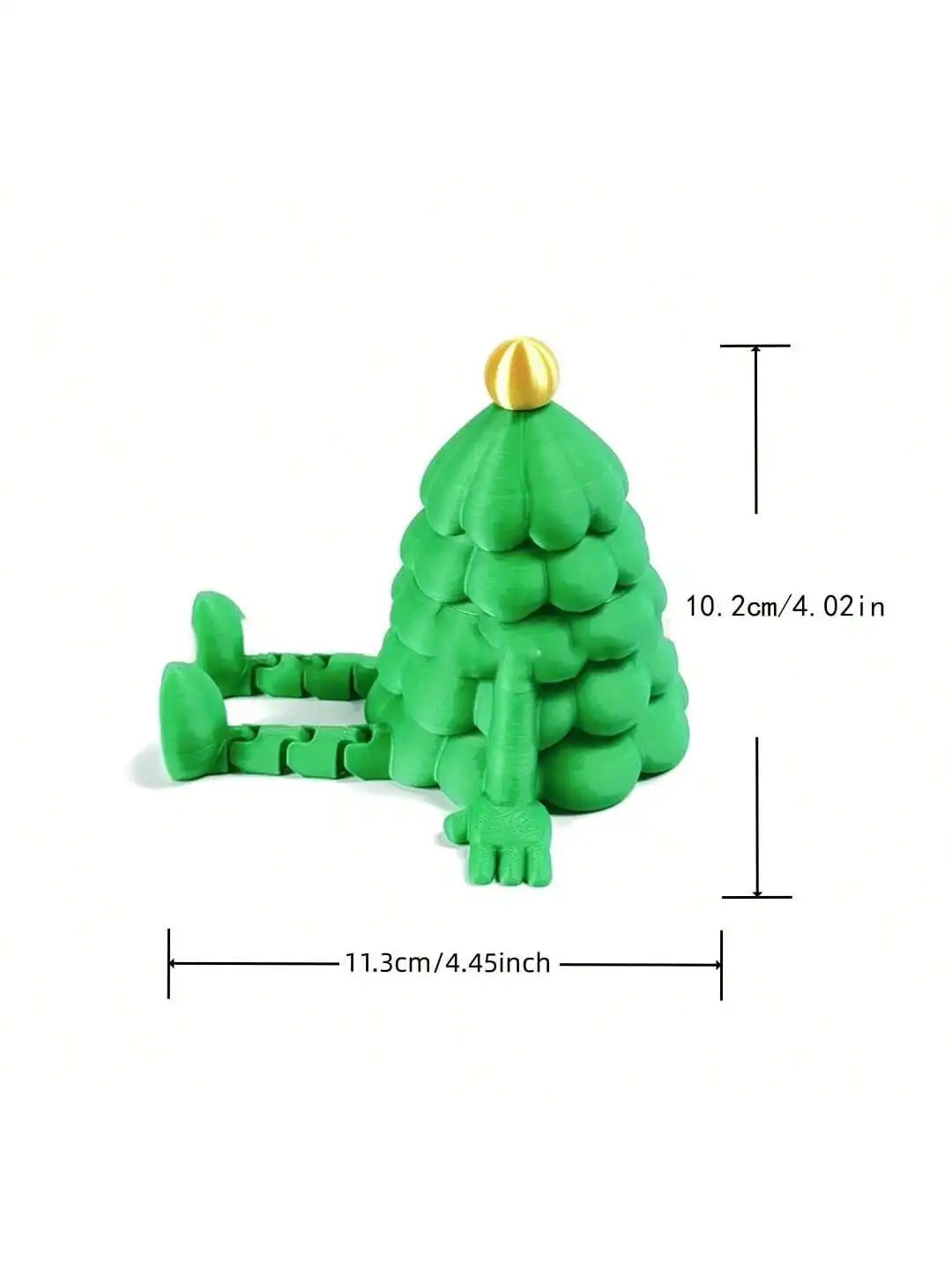 1 Sitting Christmas Tree 3D Printed Toy Ornament Storage Box Qme