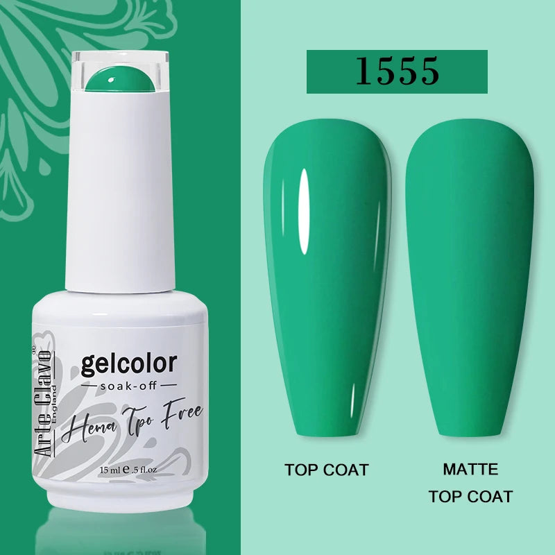 Arte Clavo Summer Nails Tip Candy Series Jelly Gel Nail Polish Blue