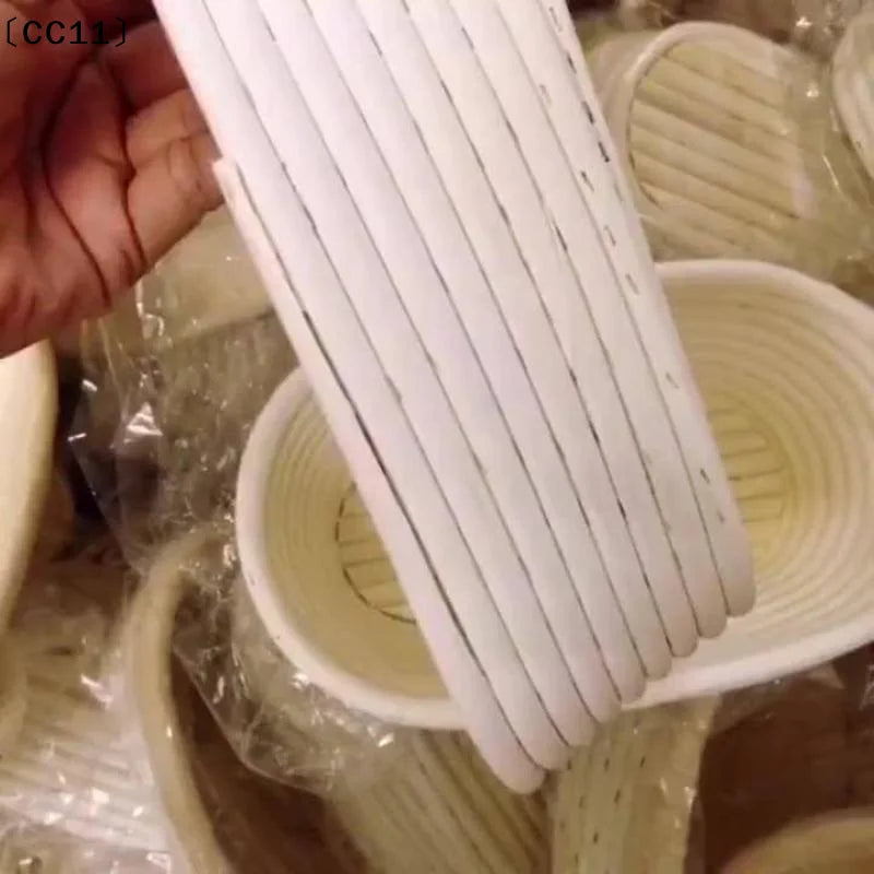 Round Bread Proofing Basket Oval Natural Rattan Fermentation Baking Qme