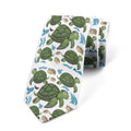 Funny Cartoon Tortoise Print Tie Unisex Fashion Business Men's Casual Qme style8