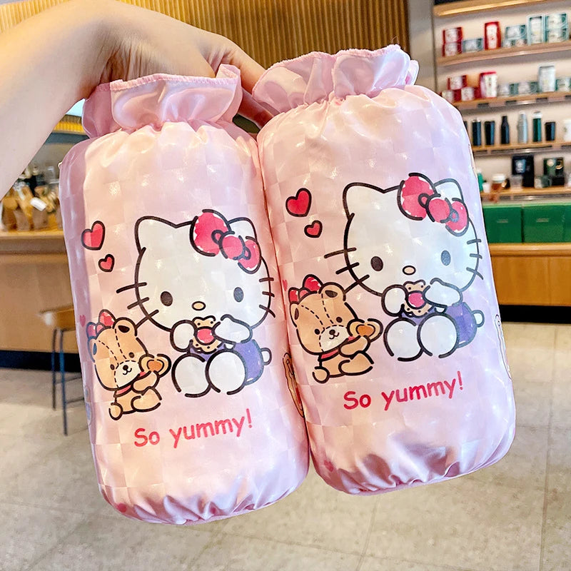 Hello Kitty Kuromi Waterproof Sleeve Covers New Cute Cartoon-Style Stain- and Dirt-Resistant Sleeve Covers Qme