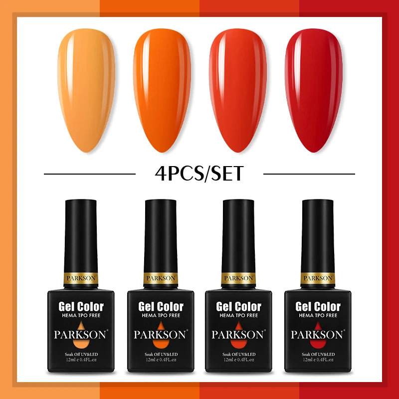 PARKSON Macaroon Series Gel Nail Polish LED UV Summer Solid Semi