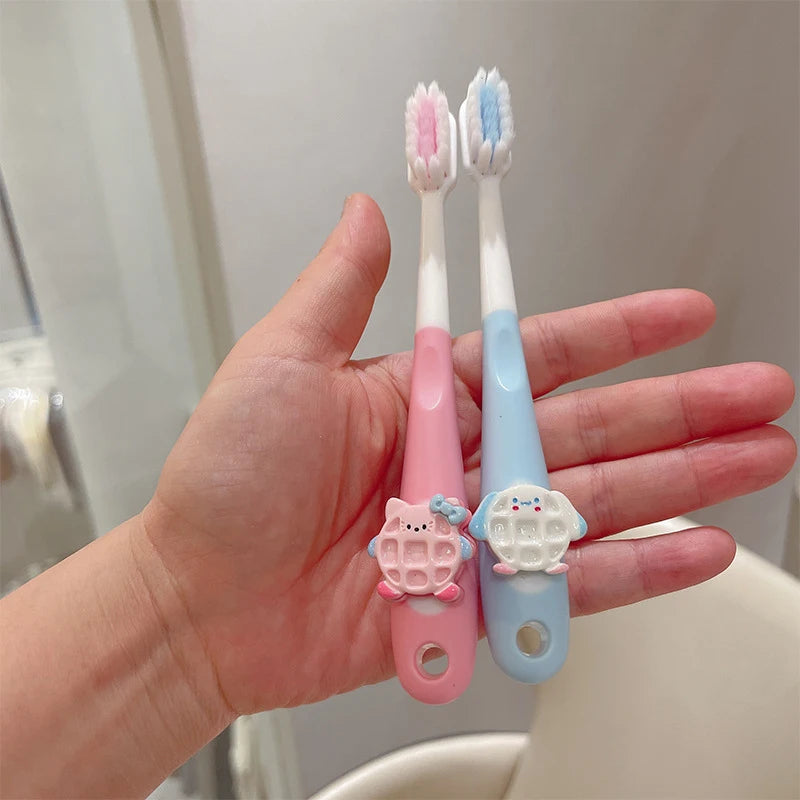 Hello Kitty Kuromi Cookie Soft-bristle Toothbrush Gum Tooth Care Qme